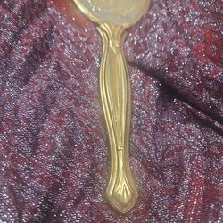 Vintage 1940's w/ Gold Colored with Gilded Handle w/ Filligree Design