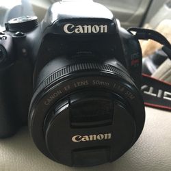 Cannon Rebel T3i With 50mm/1.8lens  