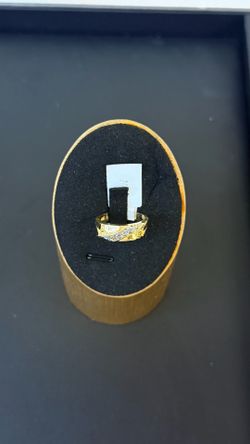 14K Solid Gold Men's Ring Natural Diamond