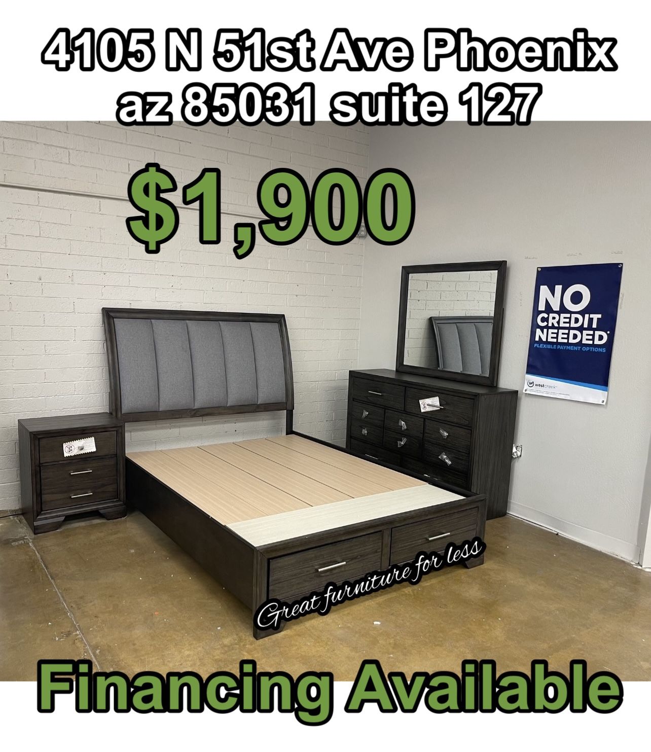 Queen Size Bedroom Set Brand New