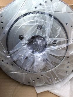 Jeep Srt8 R1 Concepts Front Slotted Rotors NEW