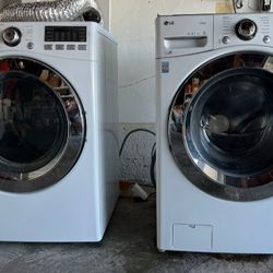 LG Front Load Washer And Gas Dryer 