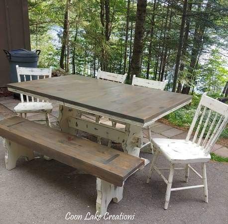 Distressed Farmhouse Dining Set