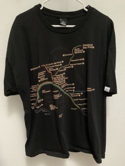 Upper Playground Vintage BART Map Shirt Brand New Size XXL