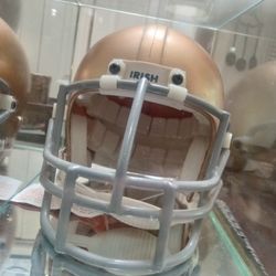Joe Montana Sign Mini Helmet And Display Case With JSA Certificate Of Authenticity