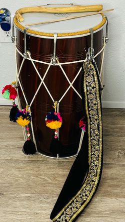 Dhol Drum Indian Punjabi Dhol full size