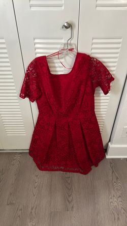 Danny and Nicole red dress 12 petite
