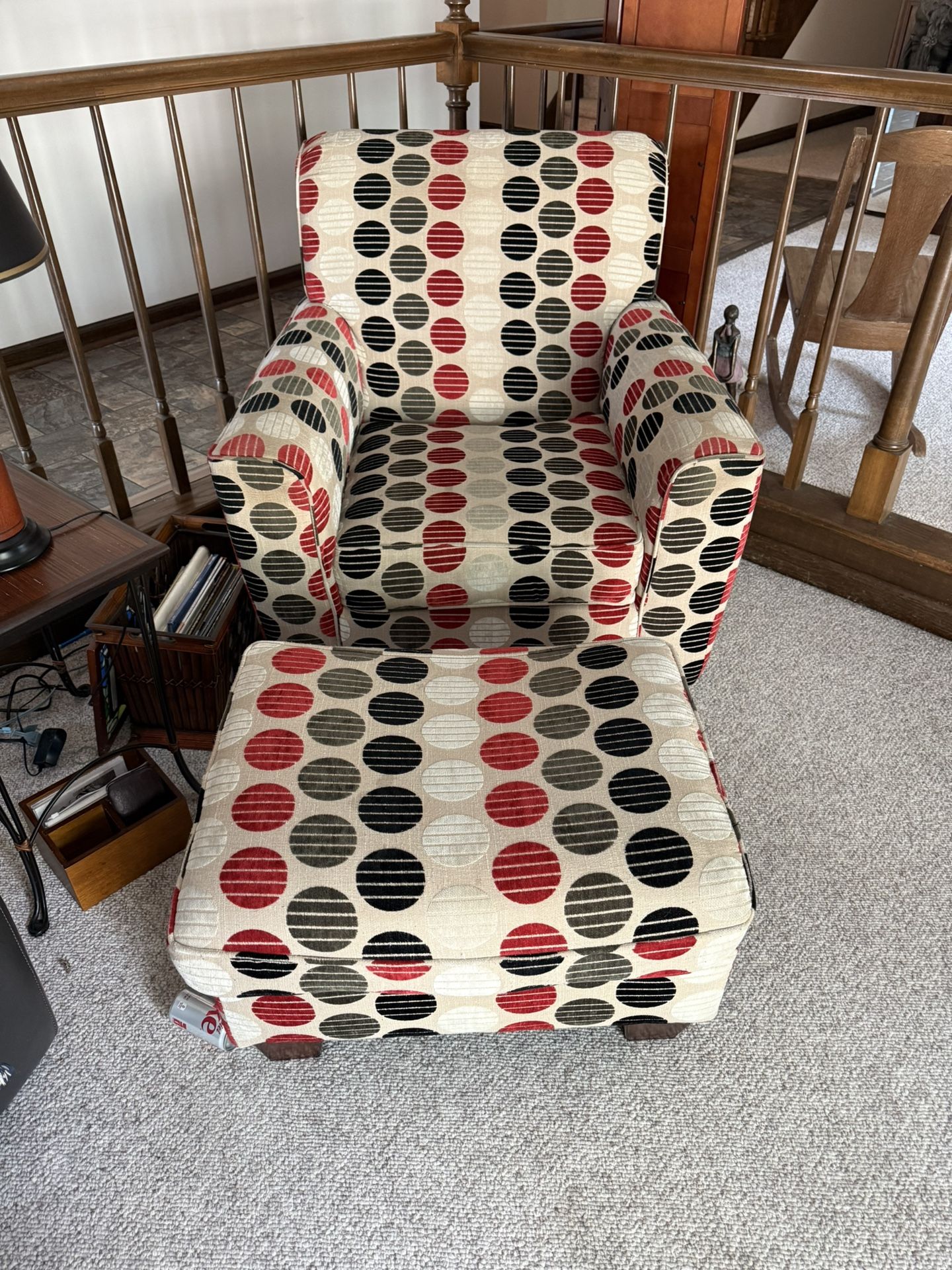chair with ottoman 