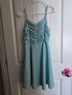 Seafoam green junior homecoming dress size junior small I