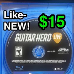 🎸 Like-NEW Guitar Hero Live – PS4 Game ($15) 🎸