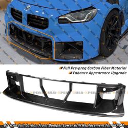 For 2023-2026 BMW G87 M2 Full Carbon Fiber Front Bumper Lower Grill Replacement