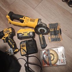Dewalt 20v grinder & drill $1