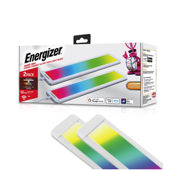 Energizer Ultra-Slim Smart Under Cabinet Light Bars with RGB & Multi-White & Motion Control, 2-Pack *BRAND NEW*
