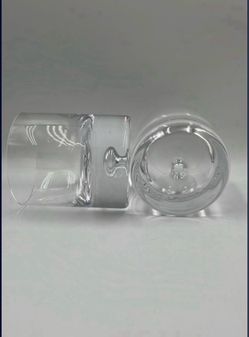 Crate & Barrel Krosno Poland Double Old Fashioned Air Bubble Bar Whiskey Glass