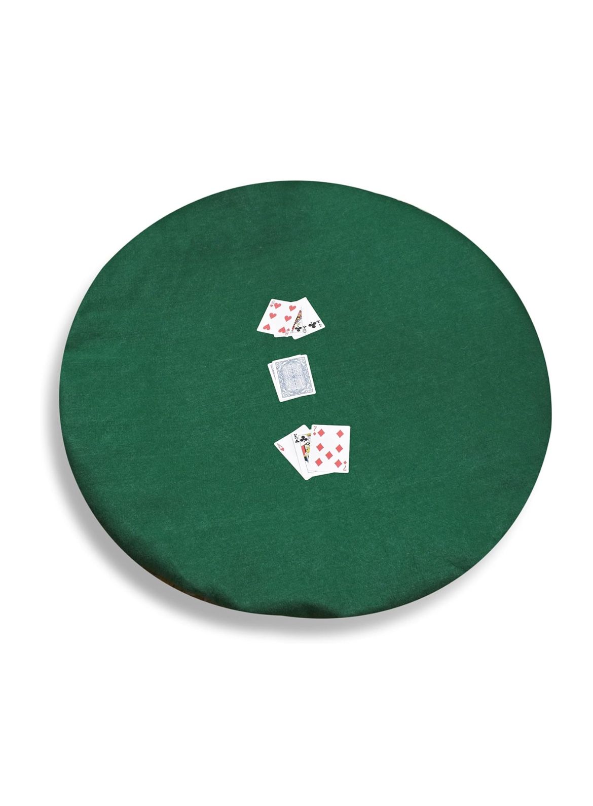 36” Round Felt Table Cover with 12” drop length In Casino Green NEW!! SEALED