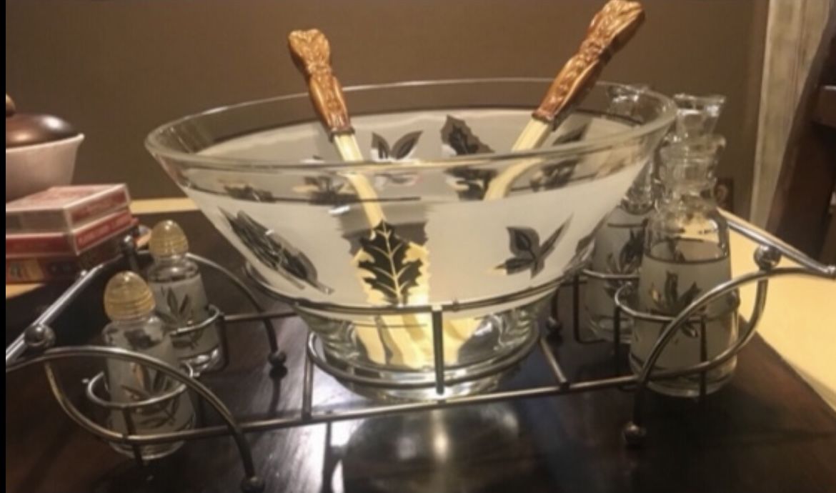 Vintage Salad Server Set 