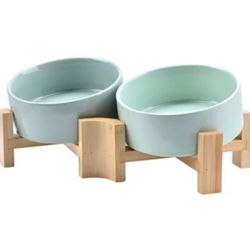 🐶 SpunkyJunky Slanted Dog Bowls – 2 Pack