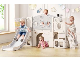 Indoor Kids Playground with Slide and Climber