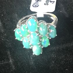Blue Opal Ring