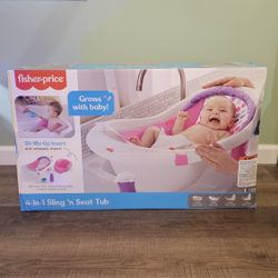 Fisher Price 4 In 1 Sling And Seat Tub Pink
