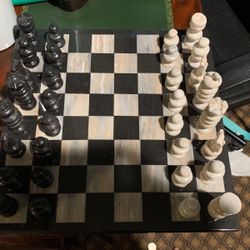 Marble Chess Pieces 