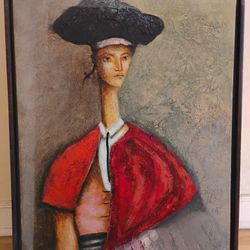 painting of "Torero Antonio Gonzalez" by Aimee Alvarz"