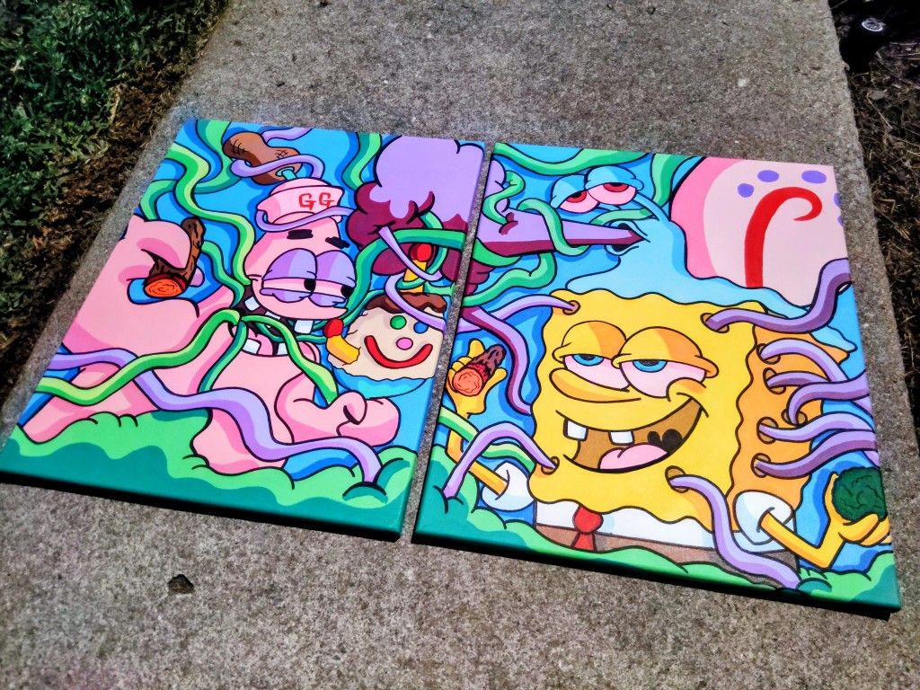 SpongeBob x Patrick Acrylic Painting Set 