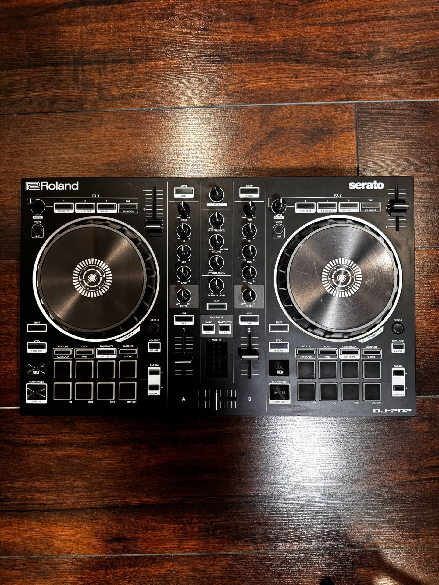 Usb Sequencer Roland DJ-202 2-Channel Serato DJ USB MIDI Sequencer Controller for ...