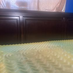 Ashley  California King  Sleigh Storage  Bedroom Set With Foam Matress
