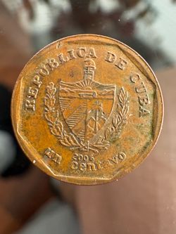 Moneda de un centavo Cuba 2006