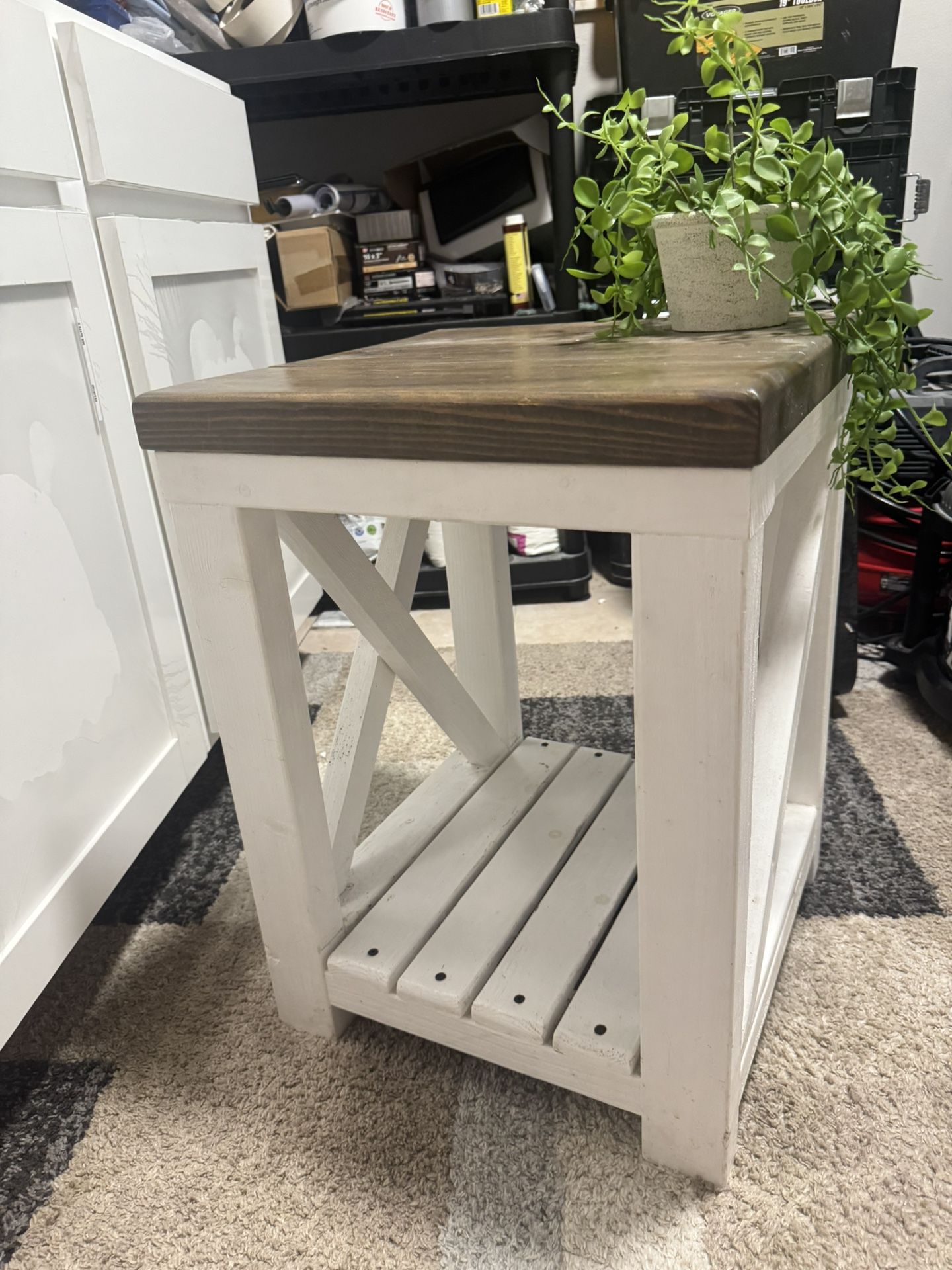 Handmade Wooden side table