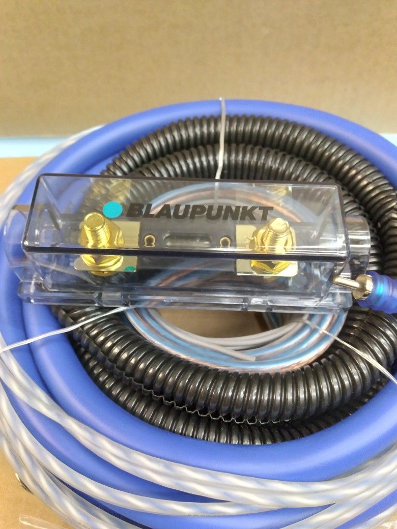BLAUPUNKT 0 GAUGE CCA 5000W CAR AMPLIFIER INSTALL KIT ( BRAND NEW PRICE IS LOWEST  )