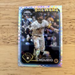 2024 Topps Chrome Update Series X-Factor Jackson Chourio Rc 