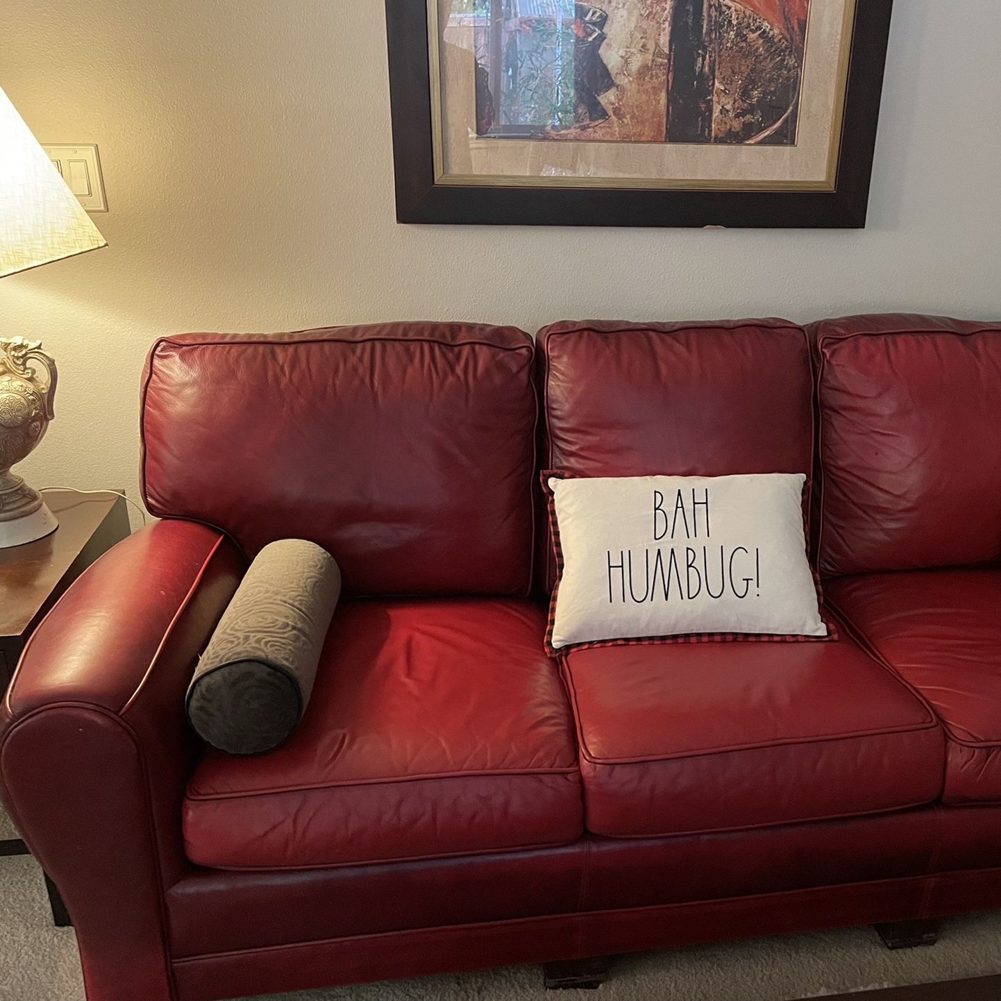 Leather Couch & Loveseat 