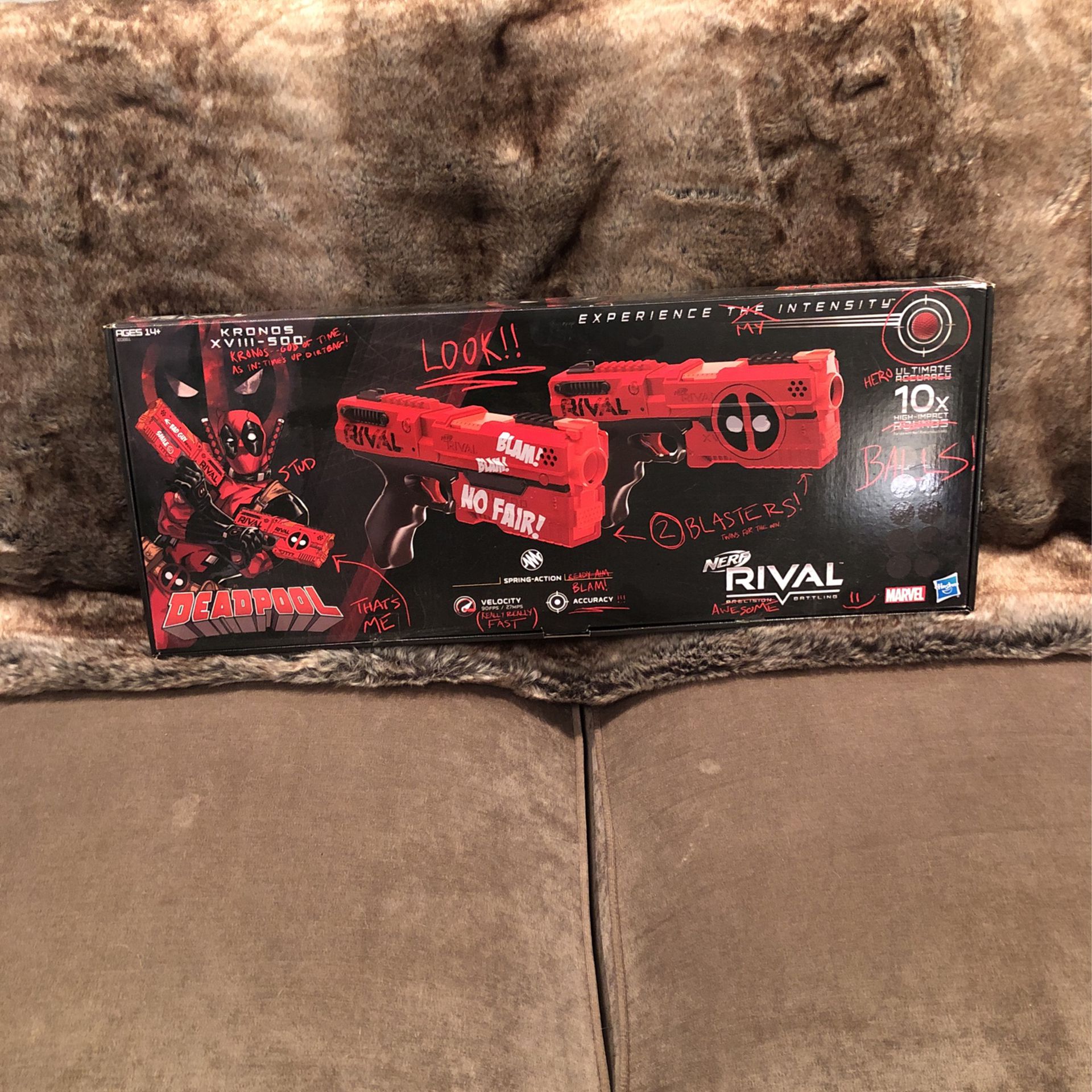 NERF /Deadpool rival Blaster - Red 