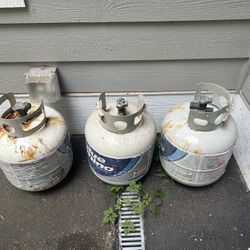 Free, Three Expired 20lb Propane Cylinders