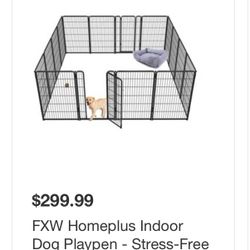 Indoor outdoor playpen corral fence dog cat puppy pet animal safe play 16 panel 40 “ high extra larg