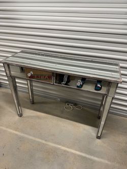 Mirrored console table