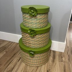 Green Stacking Boxes 