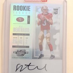 C.J. Beathard 2017 Panini Cobtenders Rookie Autographed Card