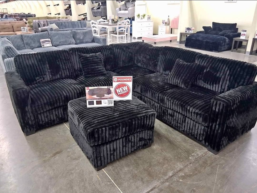 BRAND NEW 4PCS SECTIONAL SOFA SET WITH OTTOMAN AND ACCENT PILLOW INCLUDED $549