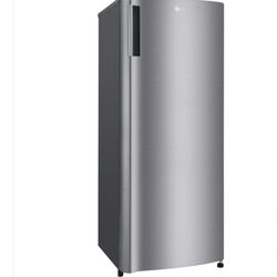 LG 6.0 cu. ft. Single Door Refrigerator with Inverter Compressor and Pocket Handle in Platinum Silver
