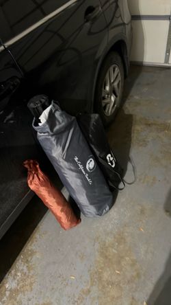 camping set, tent and a babypen