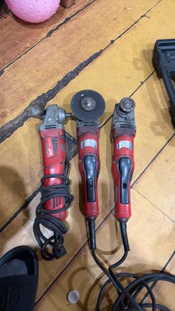 Milwaukee Corded Angle Grinders – Lot of 3