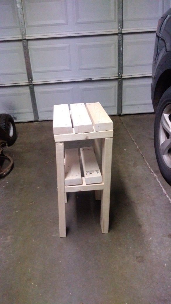 Side Stand Solid Wood
