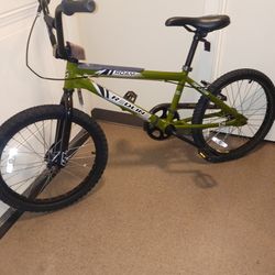 BMX 20 In Redline Racing Bike Alloy Rims Alloy Neck Hand Brakes Brakes Work Perfect Alloy Seat Clamp Olive Green Peat Moss Green Parts Aluminum