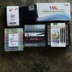 Gel Pens & Brush Markers