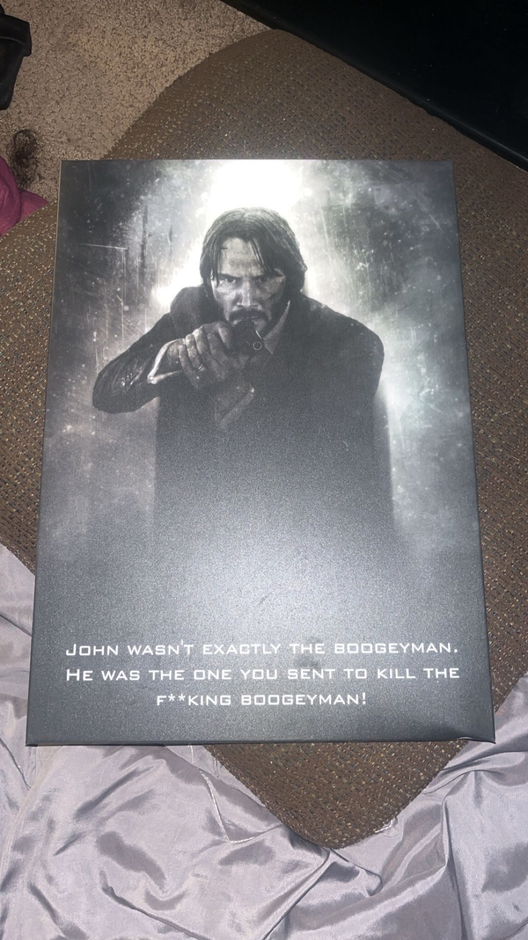 Metal John Wick Poster
