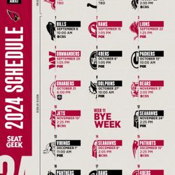 Arizona Cardinals 2024 Home Games Available: