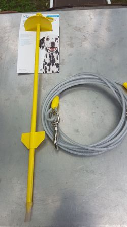 Dogs tie out and cable